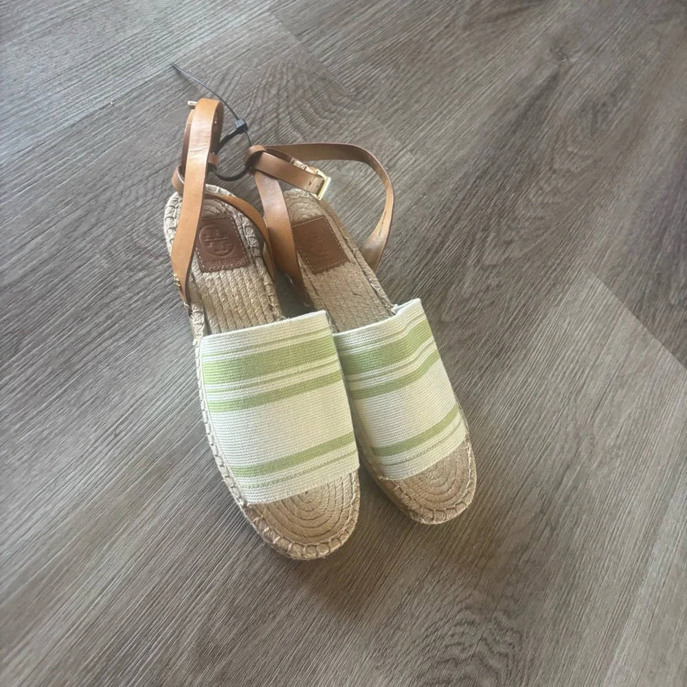 Tory Burch Stretch Canvas Espadrille Sandal